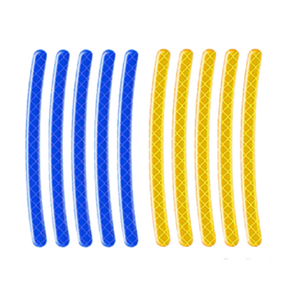 Acessório luminoso para carro faixa reflexiva 20Pcs