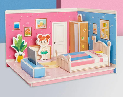 Brinquedo Interativo Casa para Montagem DollHouse