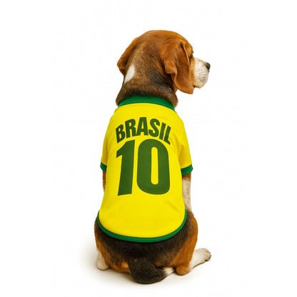 Camiseta Pet Torcida Brasil – Camisa 10 | Copa 2026