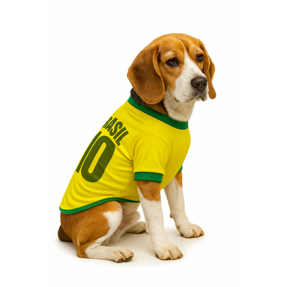 Camiseta Pet Torcida Brasil – Camisa 10 | Copa 2026