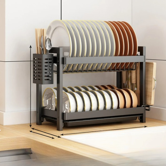 Escorredor de prato 2 camadas Cleprix