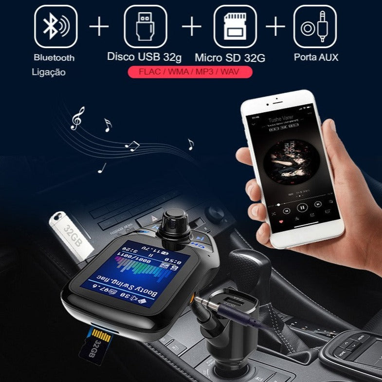 Transmissor de Áudio e Radio Portátil Martt