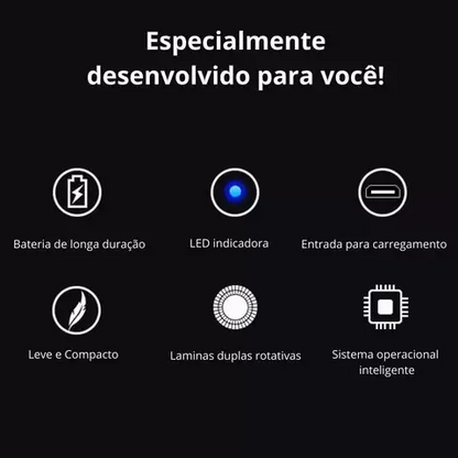 Barbeador Lip-Life Portátil Elétrico