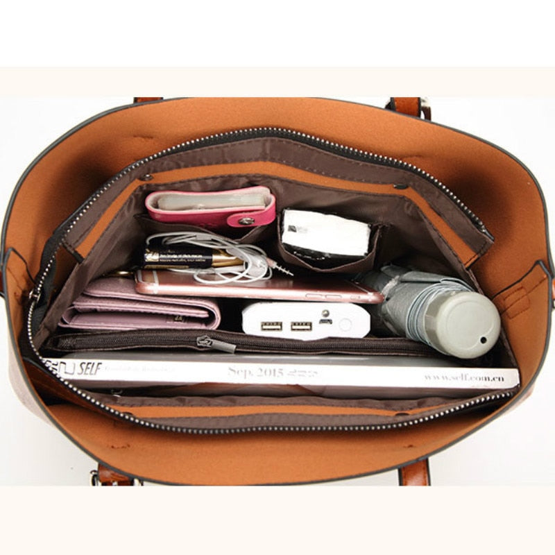 Bolsa de Couro Legítimo Duriluxo Alça Transversal e Mão