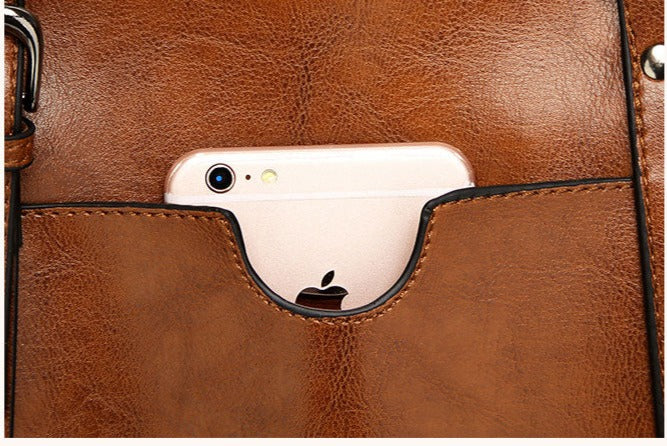 Bolsa de Couro Legítimo Duriluxo Alça Transversal e Mão