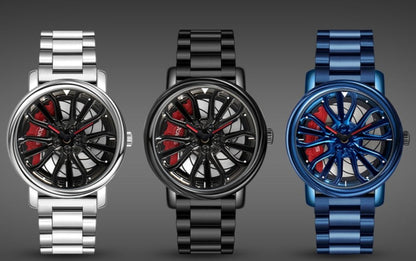 Relógio Ultra-Wheel simula uma roda de carro girando