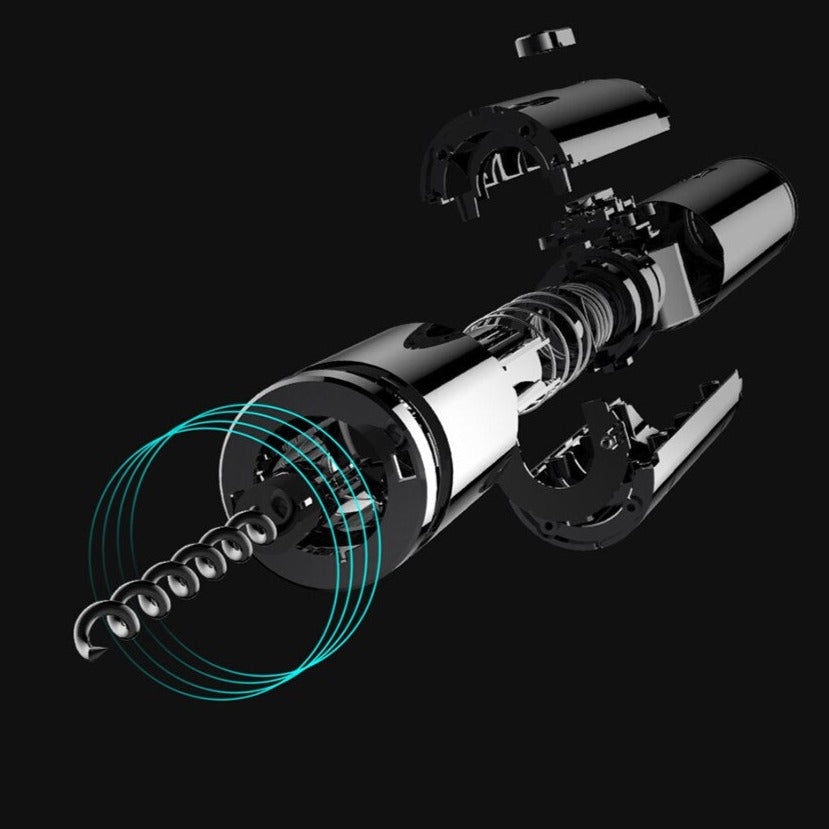 Abridor de Vinho de Luxo Elétrico Recarregavel Huo