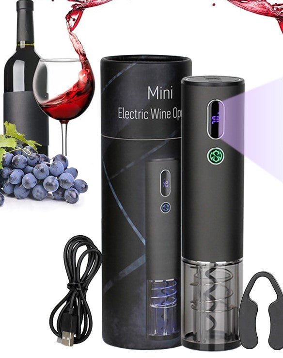 Abridor de vinho Recarregável corta lacre e visor de led Uatt Mini