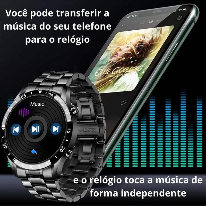 Relógio Smartwatch Uats-Iron de Luxo