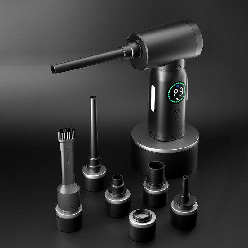 Aspirador e sobrador portátil recarregável visor de led e lanterna SoAsp