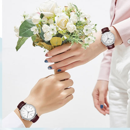 Relógio Master IBSO casal em aço inoxidável