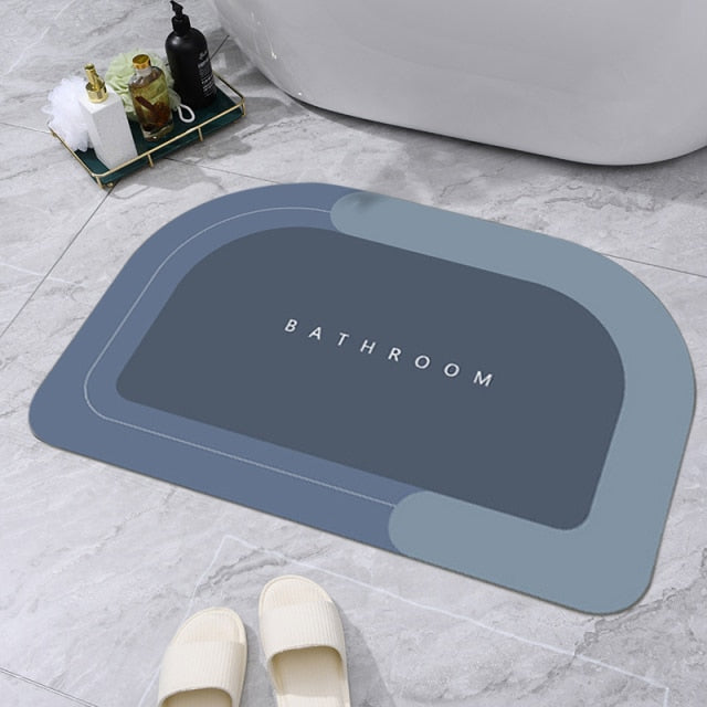 Tapete de banheiro antiderrapante com absorção de água Bathroom