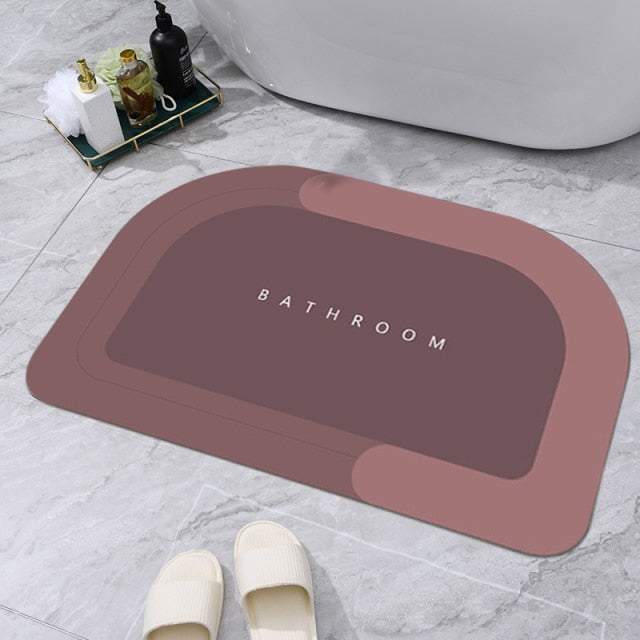 Tapete de banheiro antiderrapante com absorção de água Bathroom