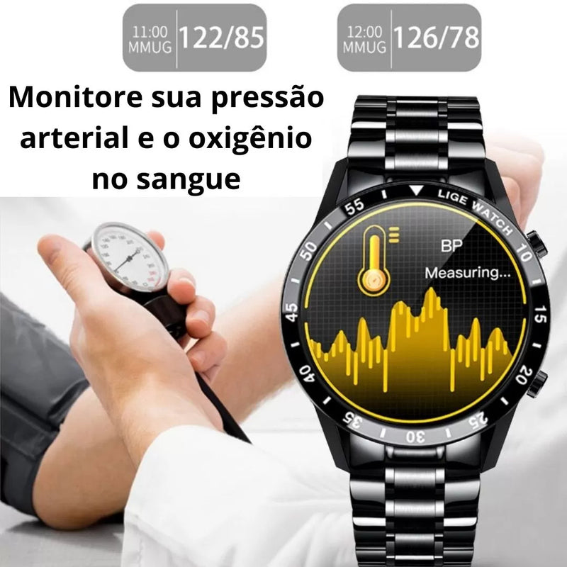 Relógio Smartwatch Uats-Iron de Luxo