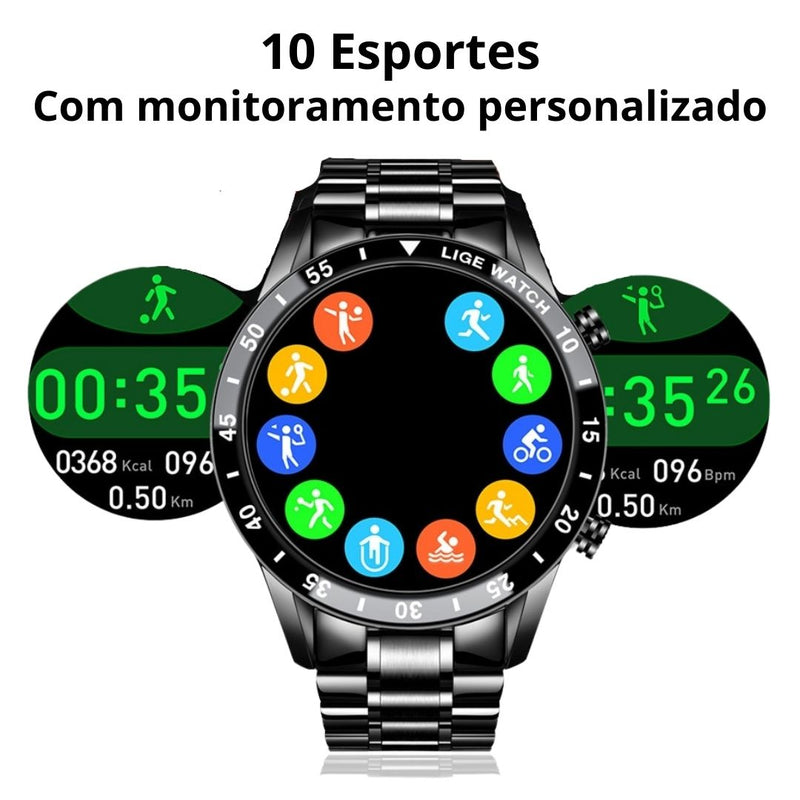 Relógio Smartwatch Uats-Iron de Luxo