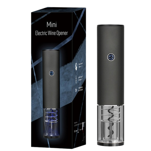 Abridor de vinho Recarregável corta lacre e visor de led Uatt Mini